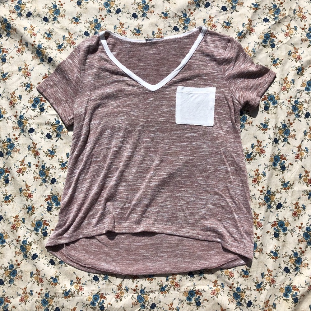 Pink Pocket Tee